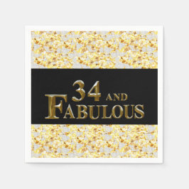 Guardanapo De Papel 34º aniversário 