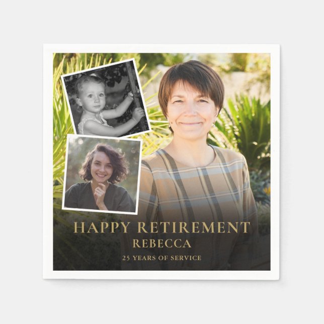 Guardanapo De Papel 3 Festa de Baixa de Colagem de Fotografias (Frente)