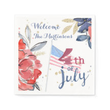 4º de julho Bandeira Partido Na moda Personalizado