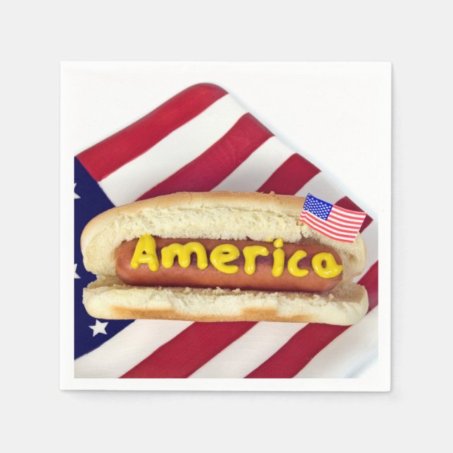 Guardanapo De Papel 4º Partido Do CHURRASCO De Julho (Frente)