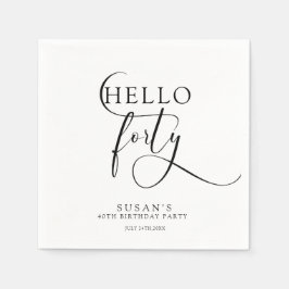 Guardanapo De Papel 40º aniversário do Elegant