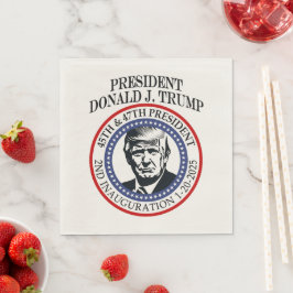 Guardanapo De Papel 47.º Presidente Donald Trump Inauguração Keepsasas