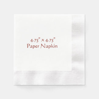Guardanapo De Papel 4,75" x 4,75" Coquetel Branco Cunhado
