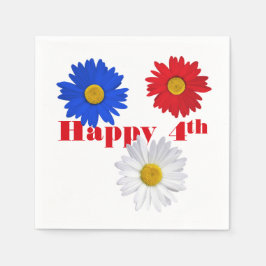 Guardanapo De Papel 4 de julho Daisies