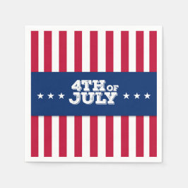 Guardanapo De Papel 4 de julho Estrelas e Stripes Napkins
