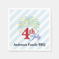4 de julho Fireworks | Barbeque Familiar