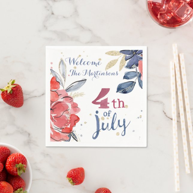Guardanapo De Papel 4 de julho Partido Personalizado Na moda (Insitu)