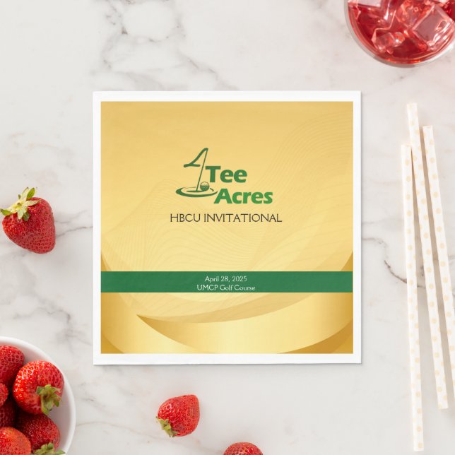 Guardanapo De Papel 4Tee Acres Dourado Papel Napkin (Insitu)