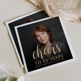 Guardanapo De Papel 50ª Festa de aniversário de torcida por fotos