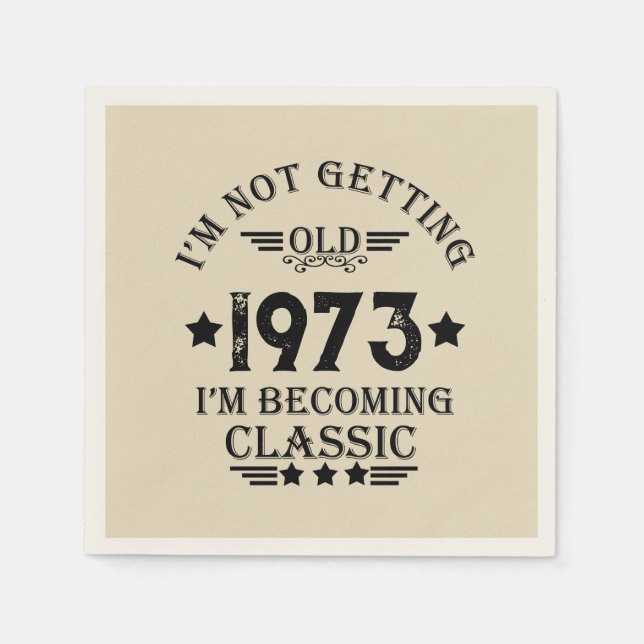 Guardanapo De Papel 50ª festa de aniversário personalizada (Frente)