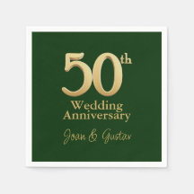 50º Aniversário de Casamento | Letra Dourada | Ver