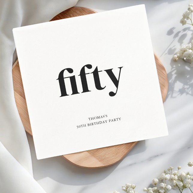 Guardanapo De Papel 50º aniversário do Black & White (Criador carregado)