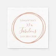 50º Aniversário Rosa Dourada Festa de aniversário 