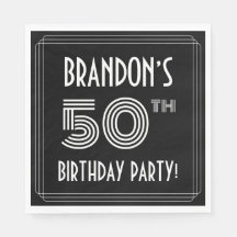 50.a Festa de aniversário: Estilo de Deco de Arte 