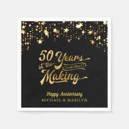 Guardanapo De Papel 50 ANOS NAS Estrelas do FAZER 50º Aniversário