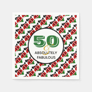 Guardanapo De Papel 50 e Absolutamente Fabuloso Celebração KENYA