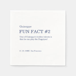 Guardanapo De Papel 50 e Fabuloso 50º aniversário Fato Divertido