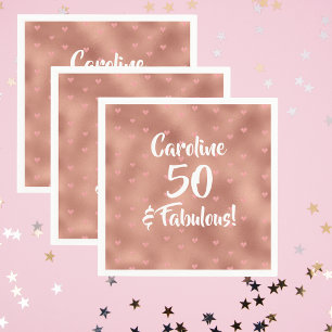 Guardanapo De Papel 50 e Fabuloso Aniversário Personalizado
