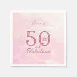 Guardanapo De Papel 50 e Fabuloso e moderno Elegante Rosa Dourado Clás