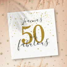 50 e Fabuloso Preto e Dourado Aniversário de 50 an