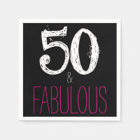 50 e Papel Fabuloso para Festas de aniversário