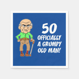 Guardanapo De Papel 50 Oficialmente Um Velhinho Grumpy