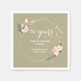 Guardanapo De Papel "50 Years of Forever: An Anniversary to Remember"