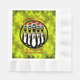 Guardanapo De Papel 5 Papais noeis Encantados Engraçados Pinguins Pers