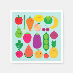Guardanapo De Papel 5 uma fruta & vegetais do dia