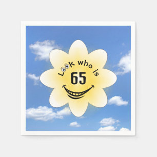 Guardanapo De Papel 65.o Aniversário Verão Sol e Nuvens