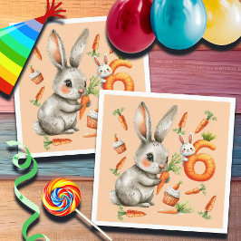 Guardanapo De Papel 6 de Bunnies e Carrots