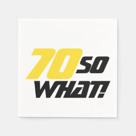 Guardanapo De Papel 70 Birthday 70 Então Que Festa Engraçada