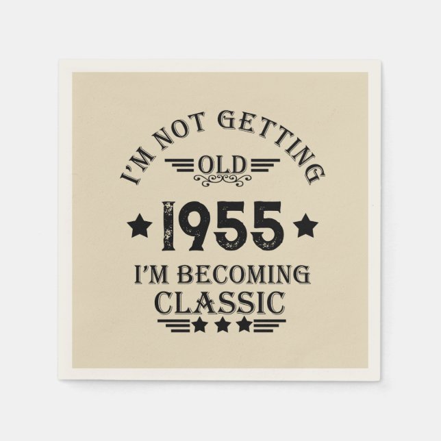 Guardanapo De Papel 70 de aniversário personalizado (Frente)