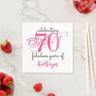 Guardanapo De Papel 70 fabuloso Papel Típico Rosa Napkins