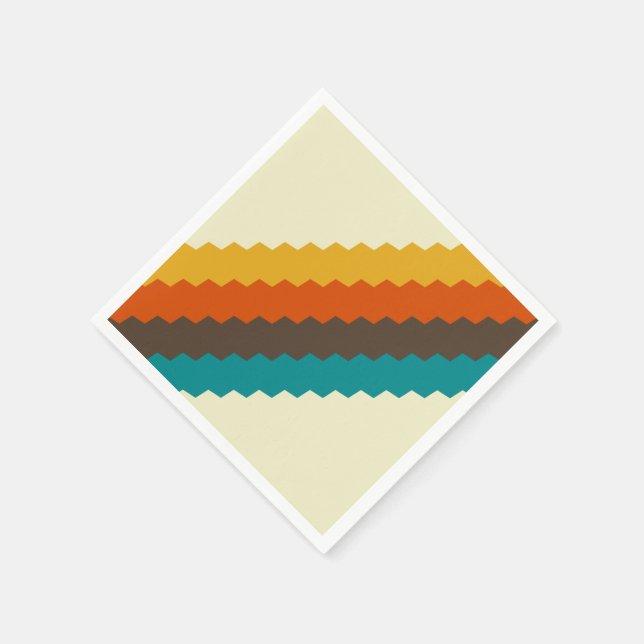 Guardanapo De Papel 70s Padrão retroativo (Canto)