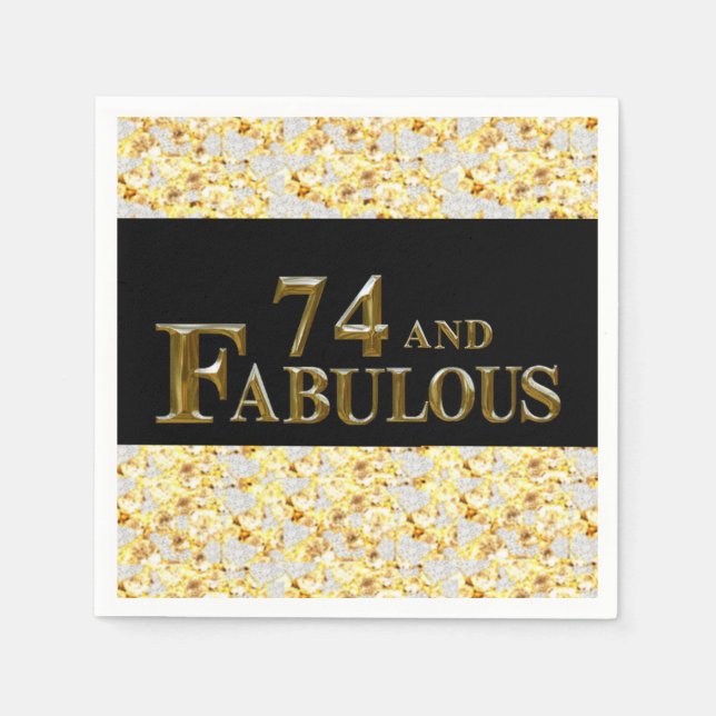 Guardanapo De Papel 74.o aniversário (Frente)