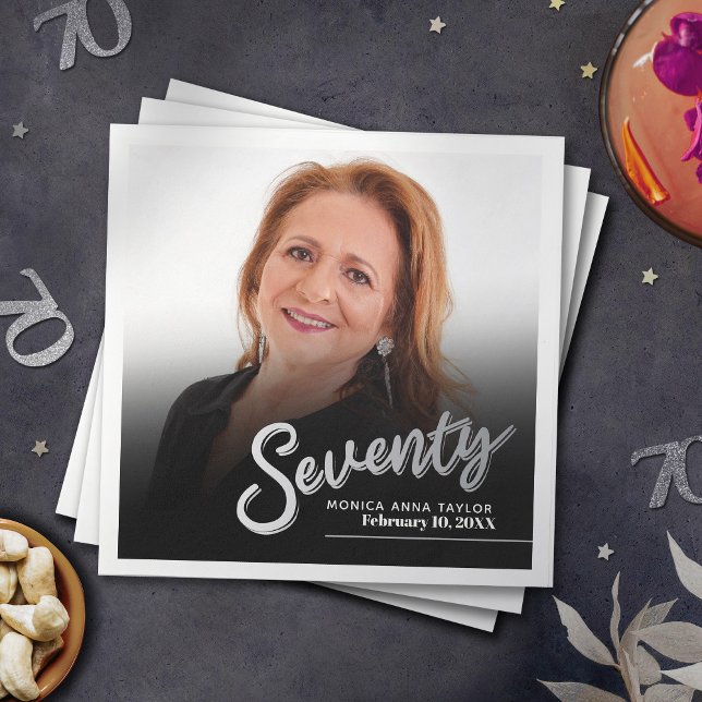 Guardanapo De Papel 770 de Aniversário com roteiro personalizado de fo (Criador carregado)