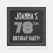 78.a Festa de aniversário: Estilo de Deco de Arte 