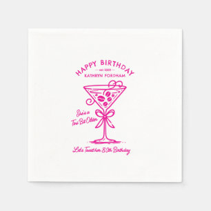 Guardanapo De Papel 80 de Nápoles Personalizado, Pink Martini