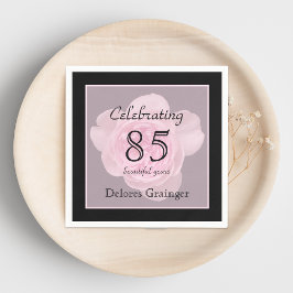 Guardanapo De Papel 85.º Papel Rosa de Festa de aniversário Nápoles