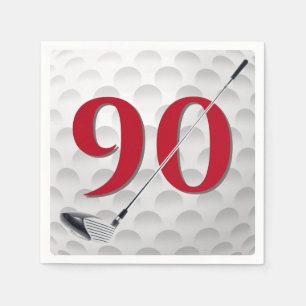 Guardanapo De Papel 90 Birthday Golf Club Napkins