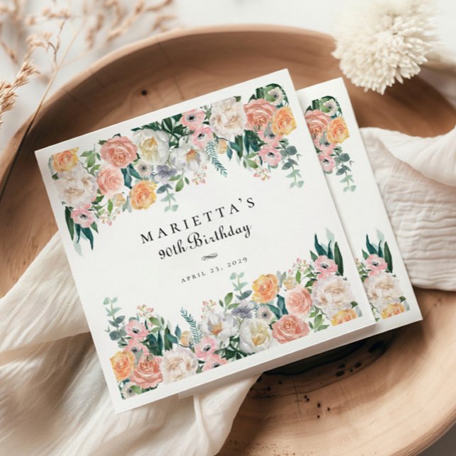 Guardanapo De Papel 90 verde vegetativa do jardim elegante (Criador carregado)