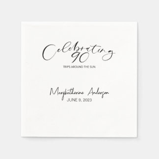 Guardanapo De Papel 90 Viagens à volta da Festa de aniversário do Sol