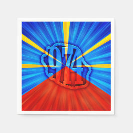 Guardanapo De Papel 974 Ile de la Réunion - Drapeau réunionnais