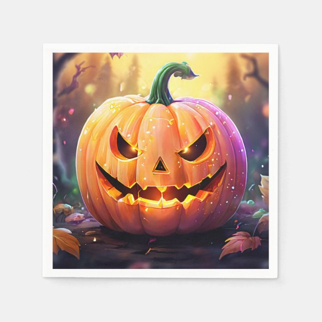 Guardanapo De Papel A Abóbora, As Placas De Papel (Frente)