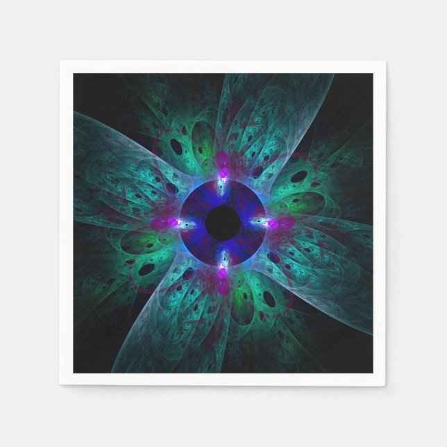 Guardanapo De Papel A Abstrato de Olhos (Frente)