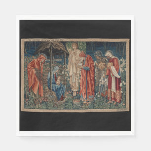 Guardanapo De Papel A Adoração do Magi (por Edward Burne-Jones)