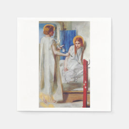 Guardanapo De Papel A Anunciação por Dante Gabriel Rossetti