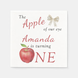 Guardanapo De Papel A Apple do nosso Partido do Aniversário de criança