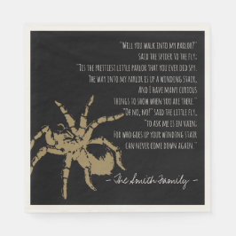 Guardanapo De Papel A aranha e o poema da mosca